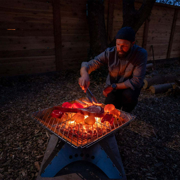 Winnerwell Flatfold Feuerstelle - XL | Portable Edelstahl Feuer Pan