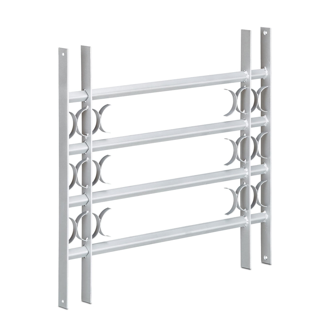 Relaxdays Fenstergitter Einbruchschutz, Ausziehbar, Aussen, Verzinkt, Stahl, 600 x 700-1050 mm, Sich