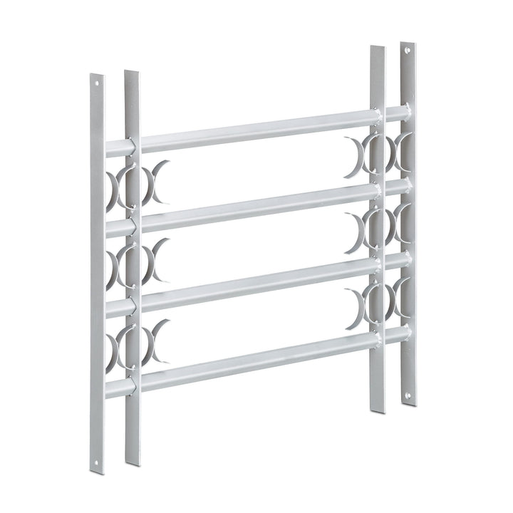 Relaxdays Fenstergitter Einbruchschutz, Ausziehbar, Aussen, Verzinkt, Stahl, 600 x 700-1050 mm, Sich