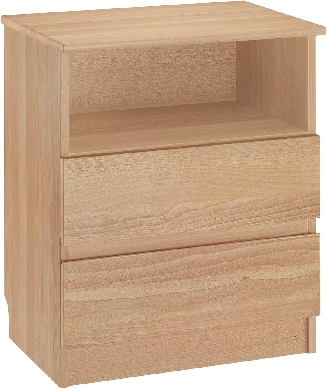 Erst-Holz Nachttisch Schubladenkommode mit Zwei Auszügen Buche 90.20-K45