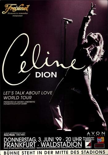 Celine Dion - All The Way, Frankfurt 1999 » Konzertplakat/Premium Poster | Live Konzert Veranstaltun