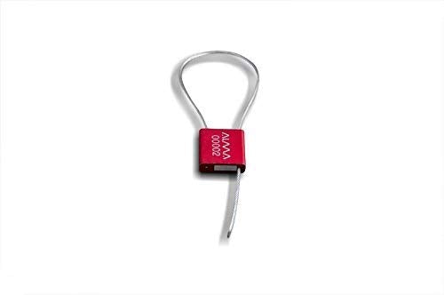 50 Sicherheitsschlösser mit Metallkabel Hohe Sicherheit. Gehäuse aus Aluminium. Personalisierbar mit