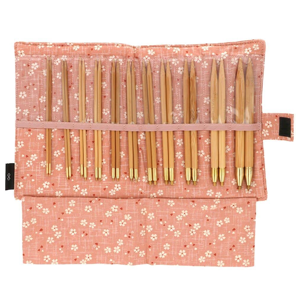 Seeknit KA58860-03 Rundstricknadeln Set, Bamboo, Rosa, Standard
