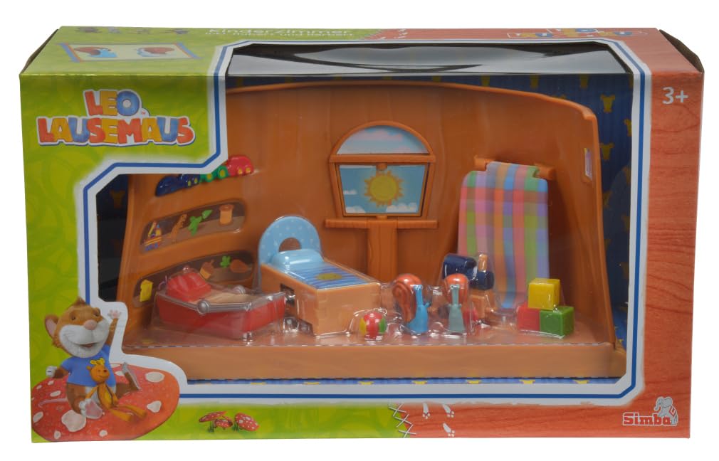 Simba 109222764 - Leo Lausemaus Kinderzimmer mit Hubert + Herbert