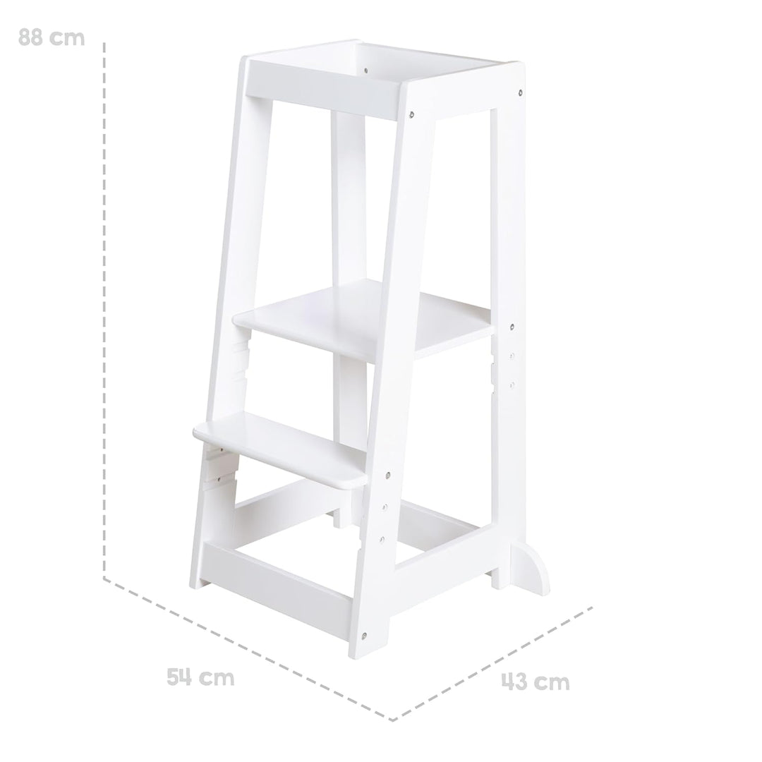 roba Lernturm nach Montessori - Sicherer Tritthocker für Kinder - Ideal als Küchenhelfer - Bis 80 kg