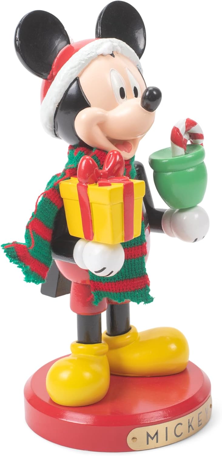 Disney DN6211L Mickey Mouse Nussknacker, Holz,Harz, Mehrfarbig, 10 Inch, 10 Inch