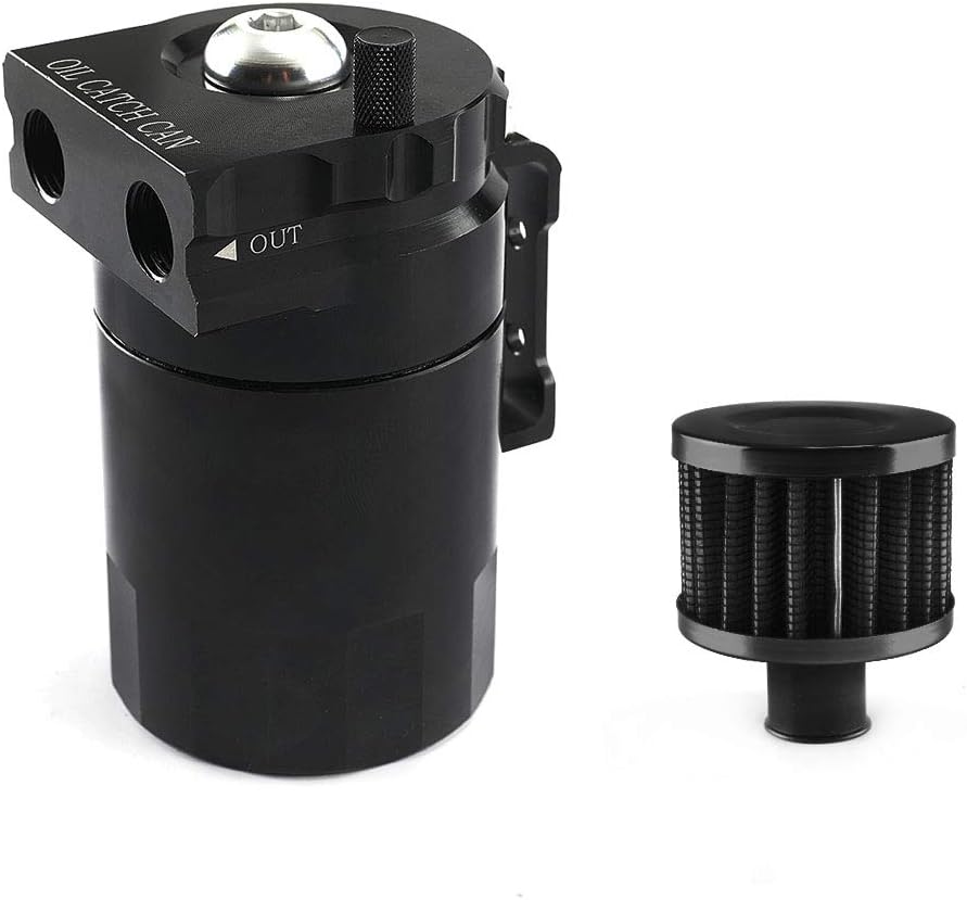 Aiuphing oil catch can, Universal Motorluft-Ölabscheiderbehälter, 300ml Aluminium Ölauffangbehälter
