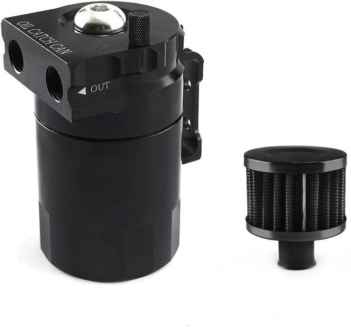 Aiuphing oil catch can, Universal Motorluft-Ölabscheiderbehälter, 300ml Aluminium Ölauffangbehälter