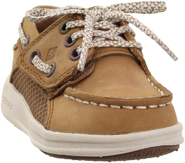 Sperry Boys' Gamefish Boat Shoe, Dark Tan, 1 Medium US Little Kid