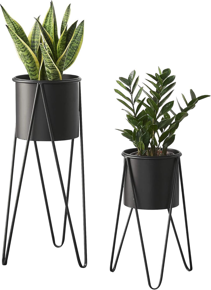 [en.casa] Pflanzständer im 2er Set Blumenständer aus Metall Blumentopf Ständer mit Übertopf Blumento