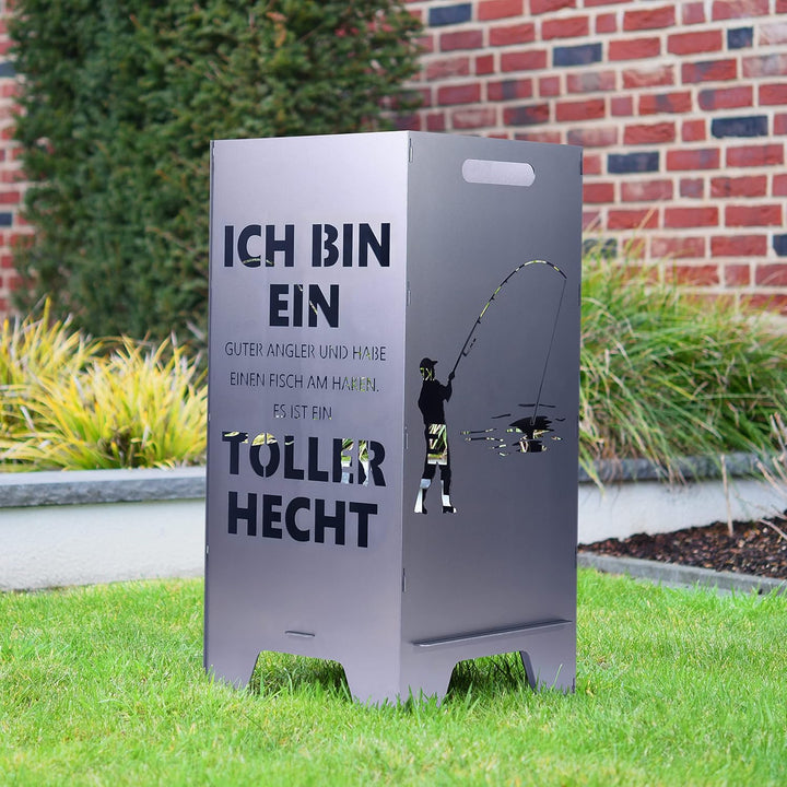 Feuertonne Mit Maritim Motiv | Stabiles Stecksystem Mit Tragegriffen | Robust & Aus Hochwertigem Sta
