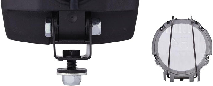HELLA - Halogen-Hauptscheinwerfer - 24/12V - Anbau/Bügelbefestigung - Stecker: Flachstecker - rechts