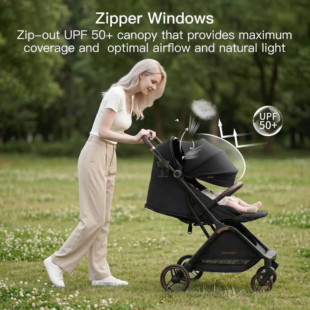 Gravity faltbarer Baby-Kinderwagen, Tragbarer Reise-Kleinkindbuggy Mit Verstellbarer Rückenlehne &amp; S