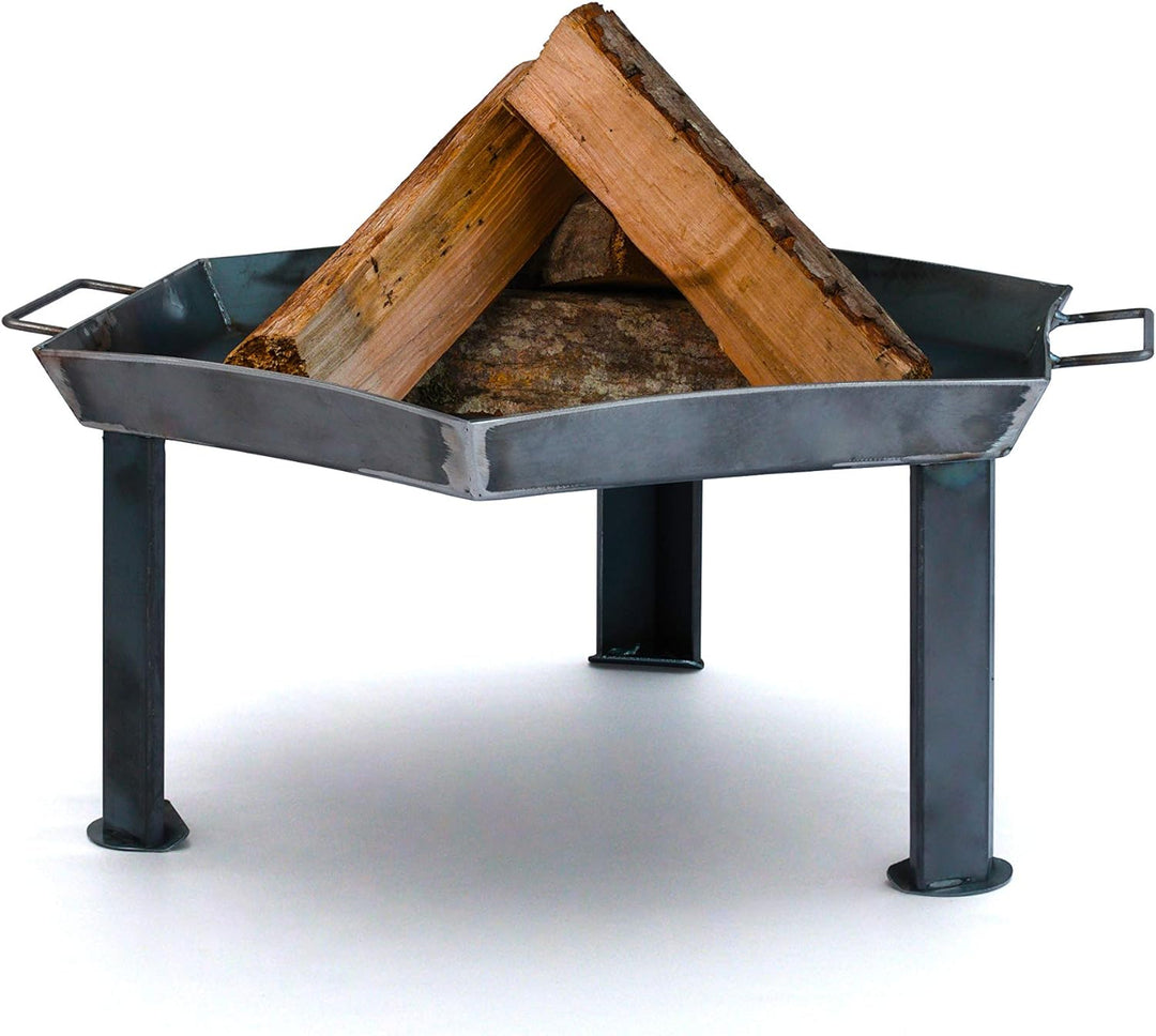 ProTermo Feuerschale Rostoptik Ø 55 cm oder Ø 80 cm, rost Feuerschale für den Garten modern (Ø 55 cm