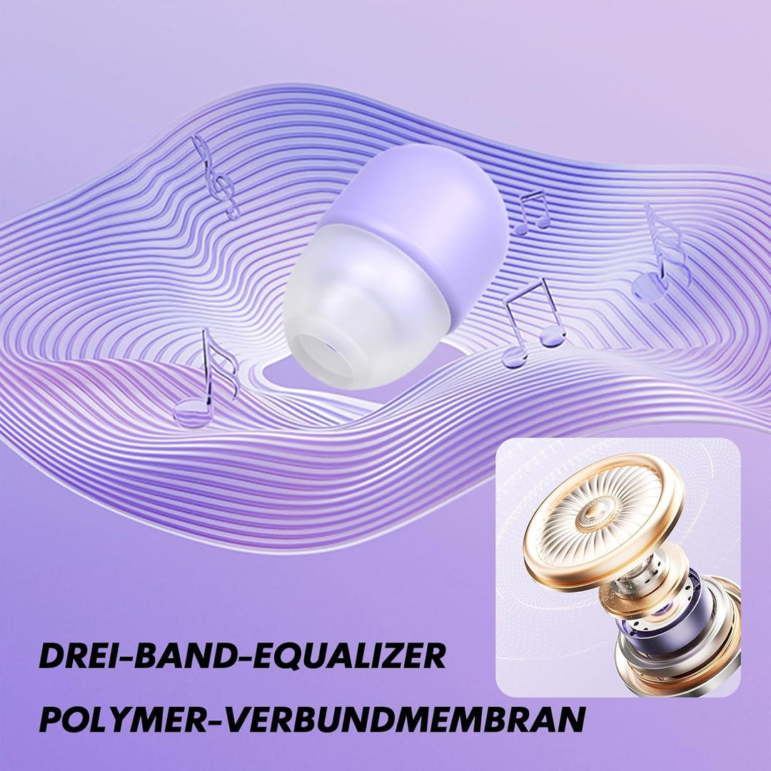 Xmenha Mini in Ear Schlaf Kopfhörer Bluetooth Klein Kabellos Unsichtbare Kopfhörer zum Schlafen für