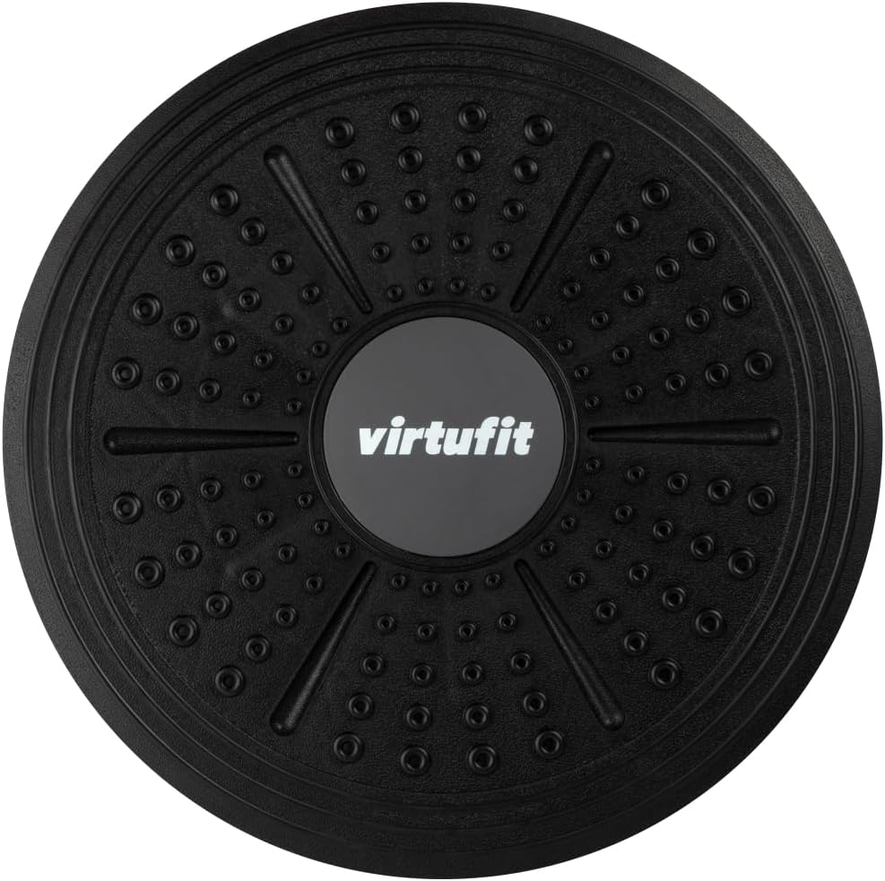 VirtuFit Verstellbares Balance Board - Balancetrainer - Schwarz - Wackelboard - Wackelbrett