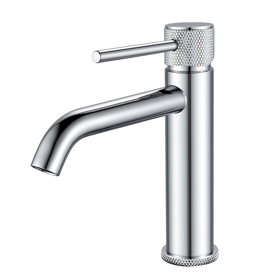 Wasserhahn Bad, Waschtischarmatur Waschbecken Armaturen Einhebelmischer Einhand Mischbatterie Chrom,