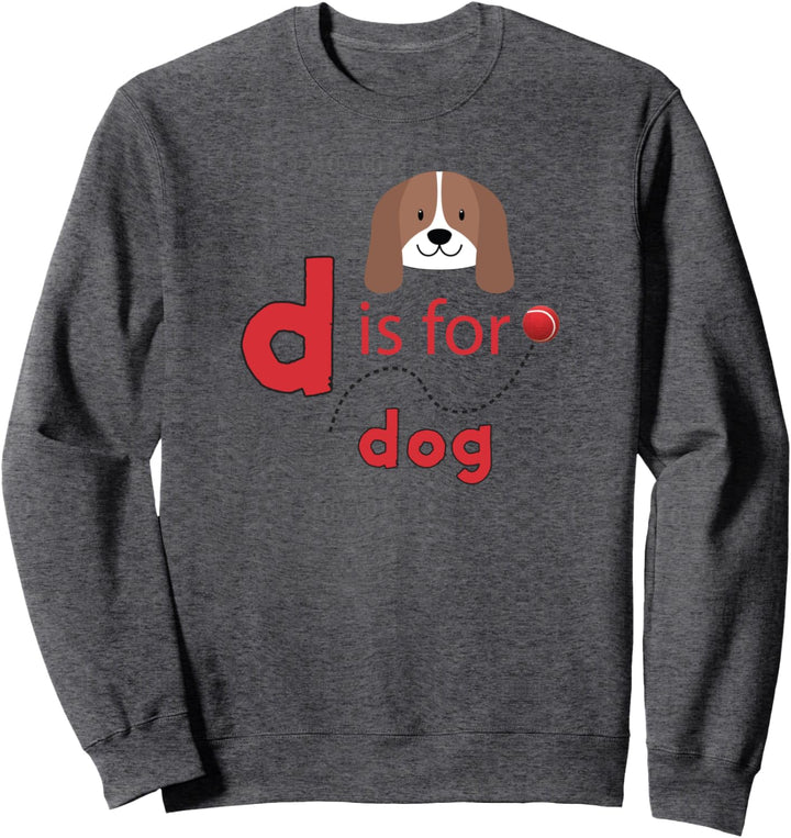 D ist für Hunde Tennisball Design Sweatshirt