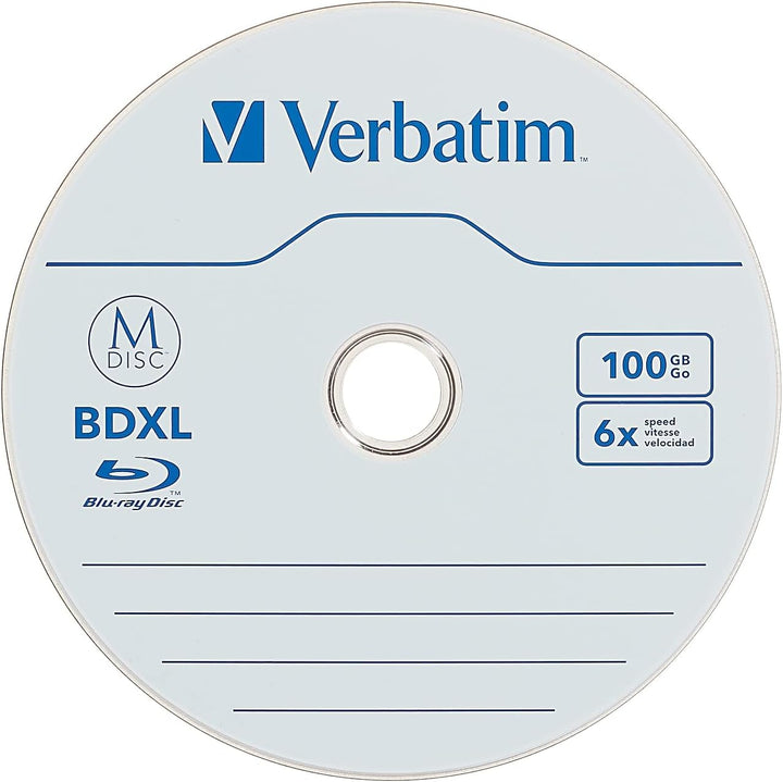 Verbatim 98912 M-DISC BD-R XL 100GB/1-4x, 1 Disc im Jewelcase 1-Disc Jewel Case BDXL 100 GB, 1-Disc