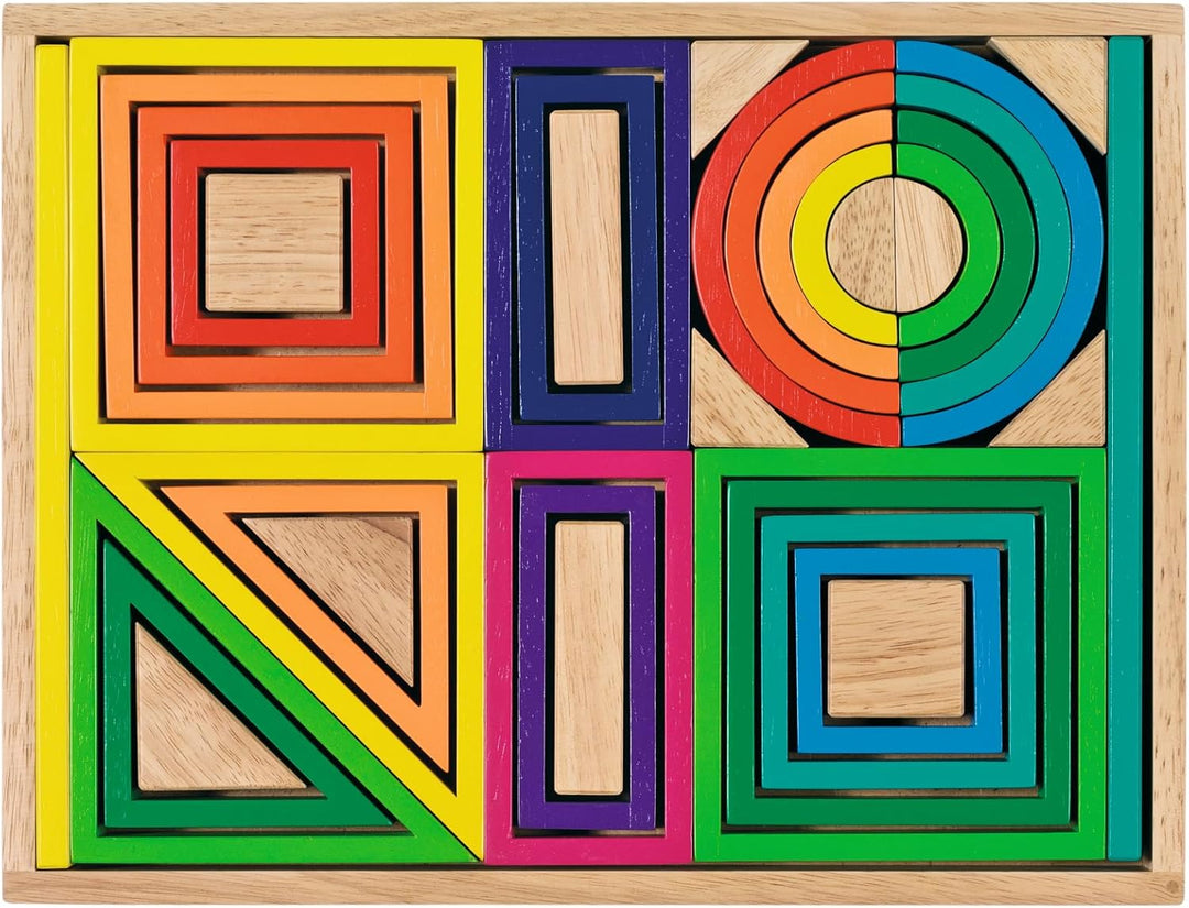 Goki 58655 - Bausteine - Regenbogen
