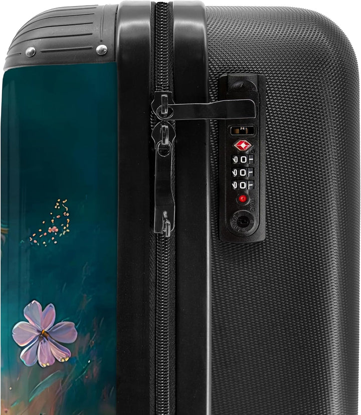 NoBoringSuitcases.com® Koffer Handgepäck Trolley Rollkoffer Kleine Reisekoffer mit 4 Rollen - Welpe