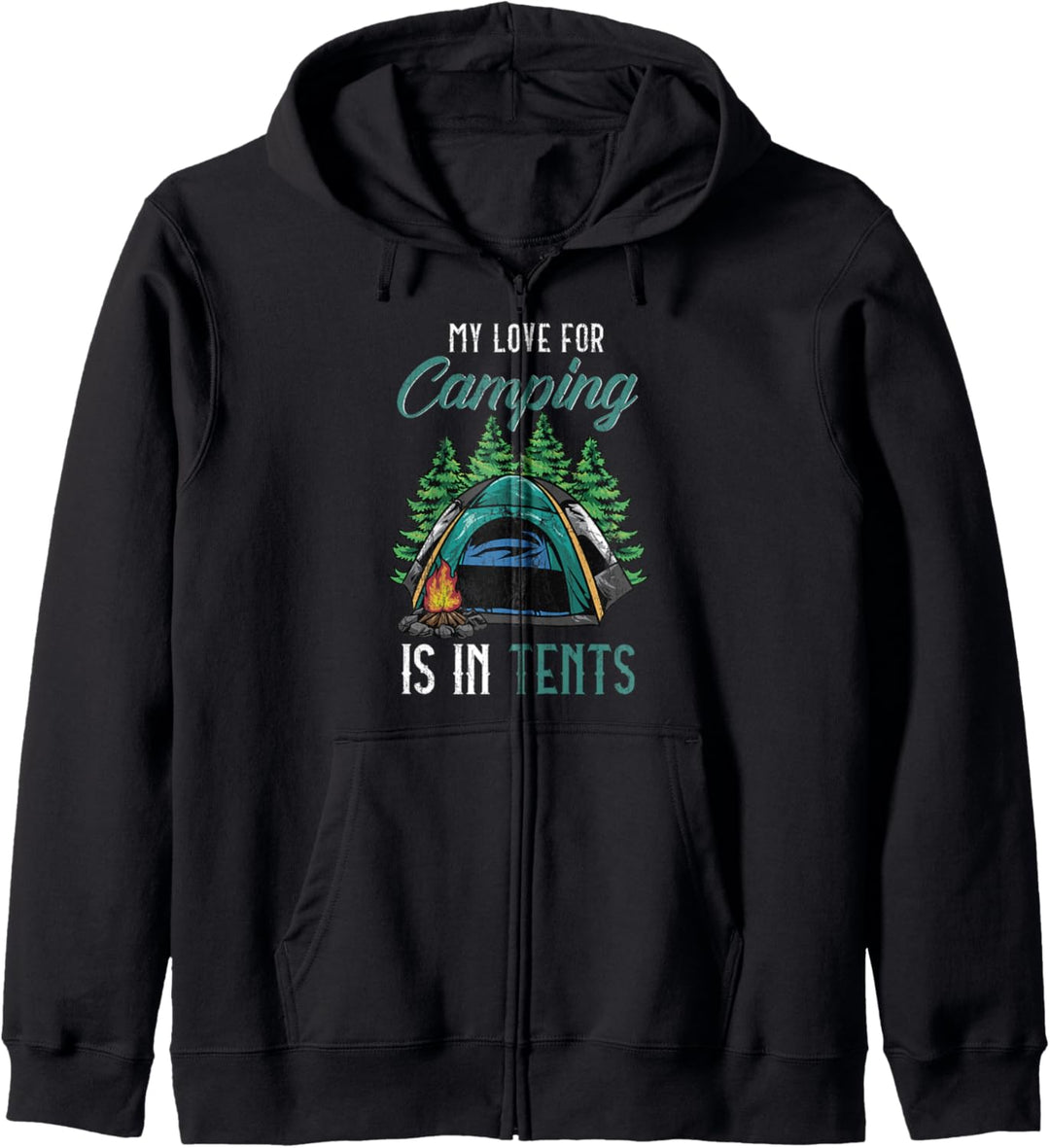 Camping ist in Zelten! Lustiger Camper Kapuzenjacke