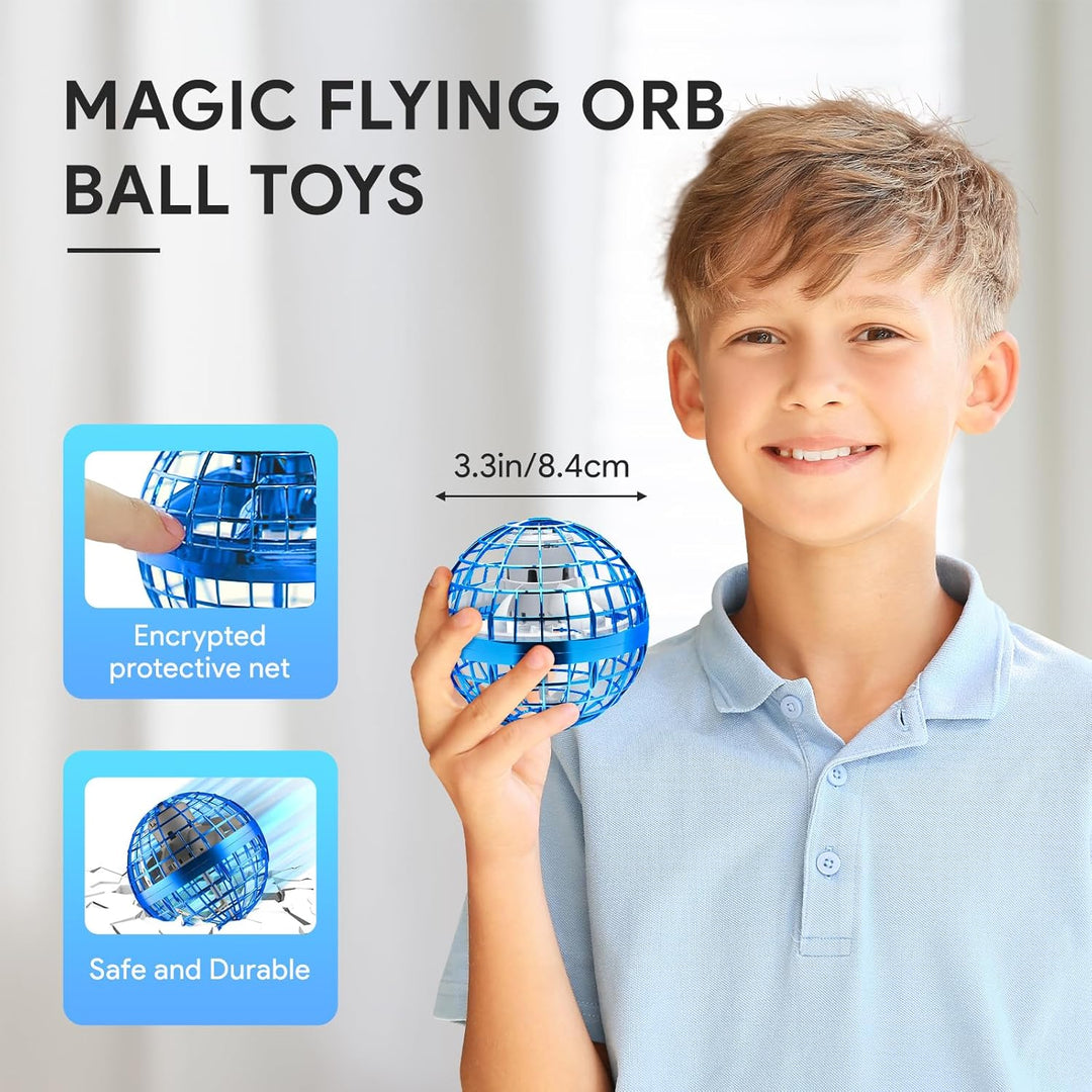 Airabc Fliegender Ball,Magic Flying Orb Ball,Hand Controlled Hover Ball Schwebender Ball mit LED Lic