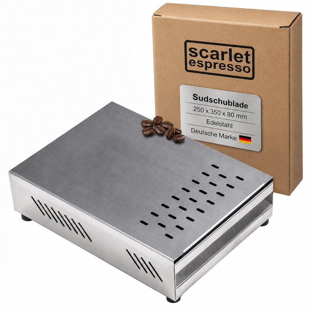 scarlet espresso | Sudschublade »Professionale« für Kaffeesatz, Abklopfbehälter für Siebträger, gumm
