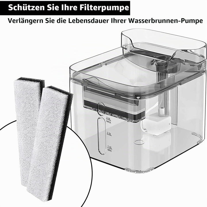 Wasserfilter für Haustiere Kompatibel mit WF020, Brunnen für Katzen, Ersatz-Aktivkohlefilter für Was