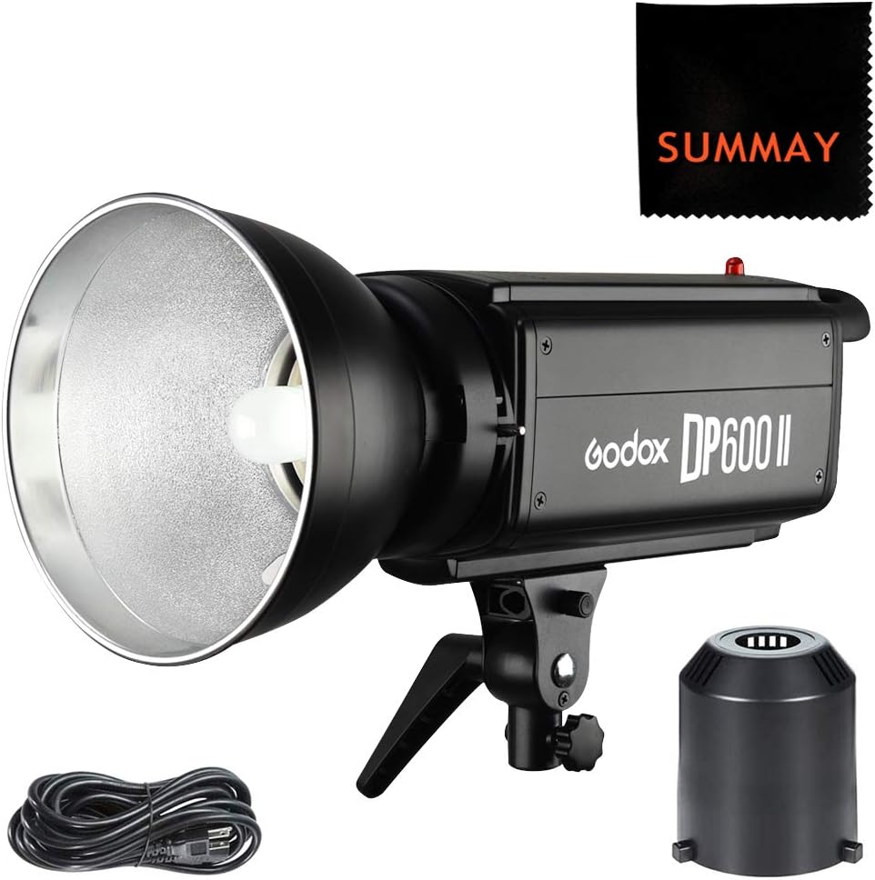 GODOX DP600II Studioblitz 600Ws Profi Blitzkopf Blitz Licht mit Einstelllicht GN80 Studio Strobe Bli
