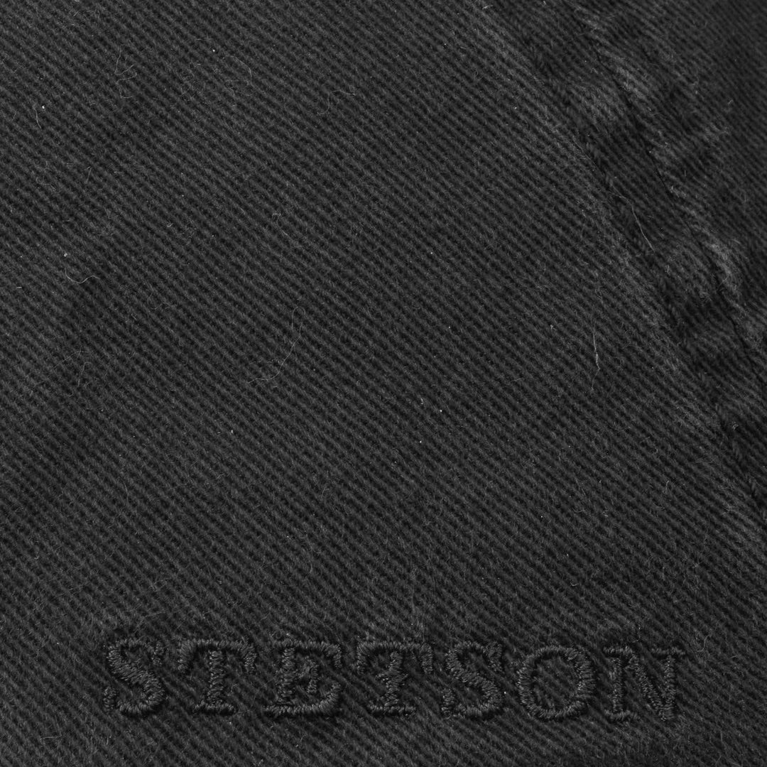 Stetson Paradise Cotton Schirmmütze Flat Cap UV-Schutz 40 Baumwolle Herren Sommer Winter S Schwarz,
