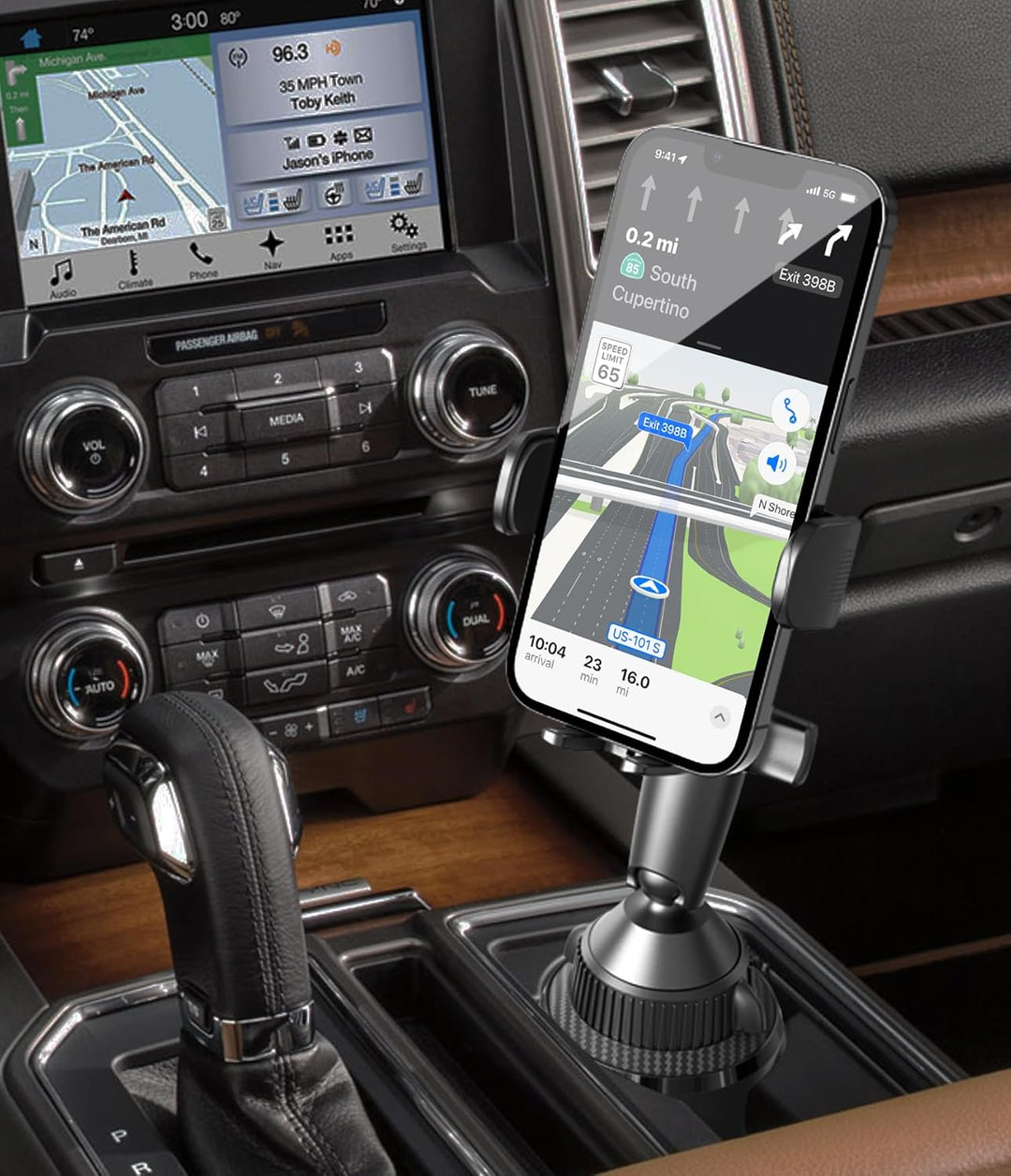 APPS2Car Handyhalterung Auto Getränkehalter, Getränkehalter Handyhalter für Auto LKW Heavy Duty iPho