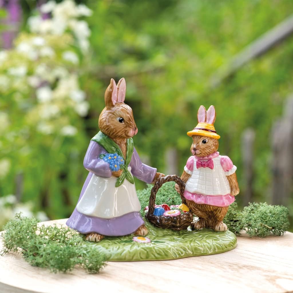 Villeroy & Boch Hasenfigur, Porzellan, Bunt, 8x13x12cm 8x13x12cm Bunt, 8x13x12cm Bunt