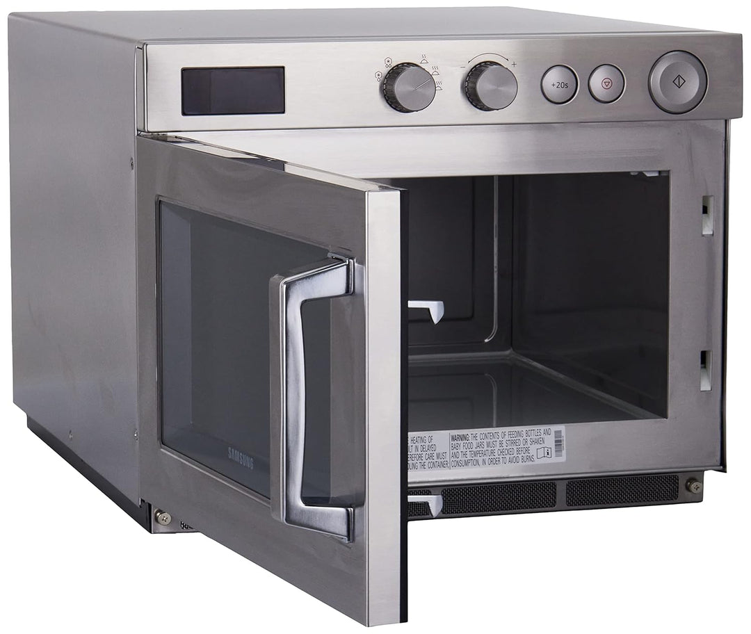SARO SAMSUNG Mikrowelle für Gastronomie – 26 L – 1500 W – 5 Leistungsstufen – Edelstahl/Keramik – Dr