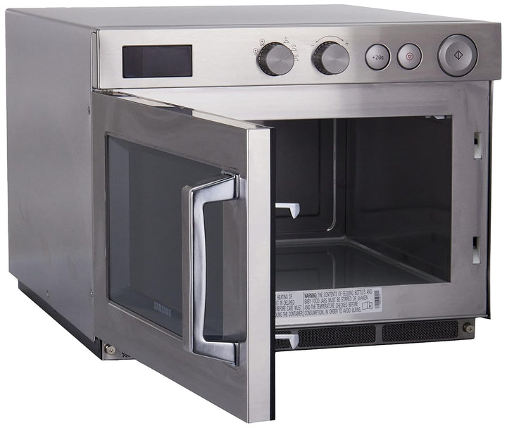 SARO SAMSUNG Mikrowelle für Gastronomie – 26 L – 1500 W – 5 Leistungsstufen – Edelstahl/Keramik – Dr
