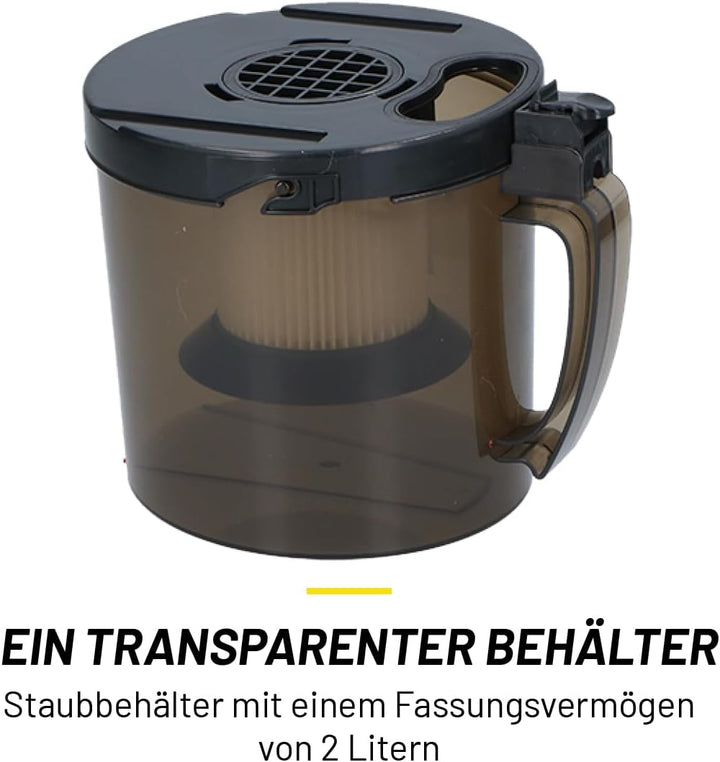 DUNLOP Staubsauger ohne Beutel - Bodenstaubsauger 700W - Starke Leistung - Mit Kabelaufrollung - Ink