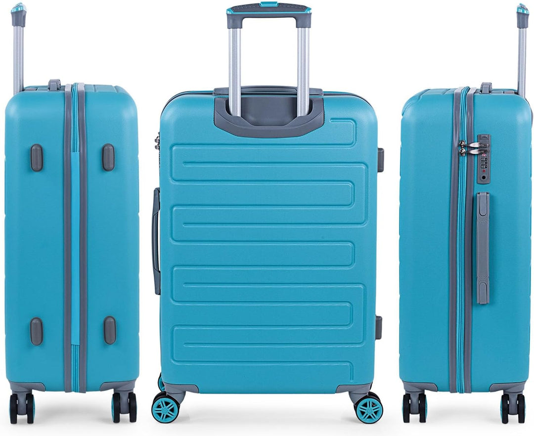 SKPAT - Koffer XL, Hartschalenkoffer, Reisekoffer Gross 4 Doppelrad 360 leicht und robust mit TSA-Za