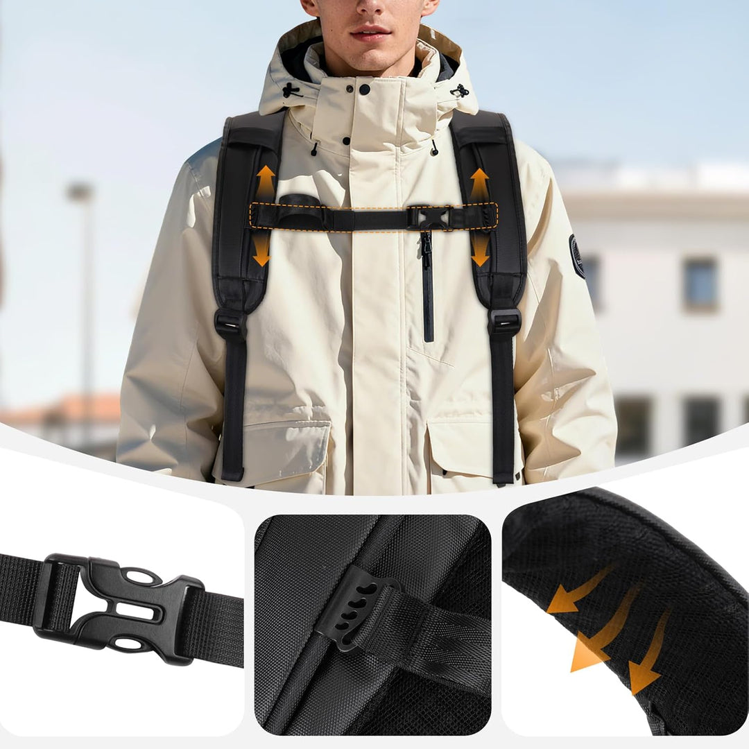 MOSISO Kamerarucksack, Fotorucksack, Kamera Rucksack, Kamerarucksack mit Laptopfach, Kompatibel für