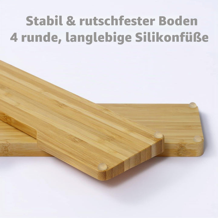 MAMBASNAKE Handballenauflage aus Bambus für 68-Tasten-65%-Tastatur,A-Klasse Bambus,Ergonomische Hand
