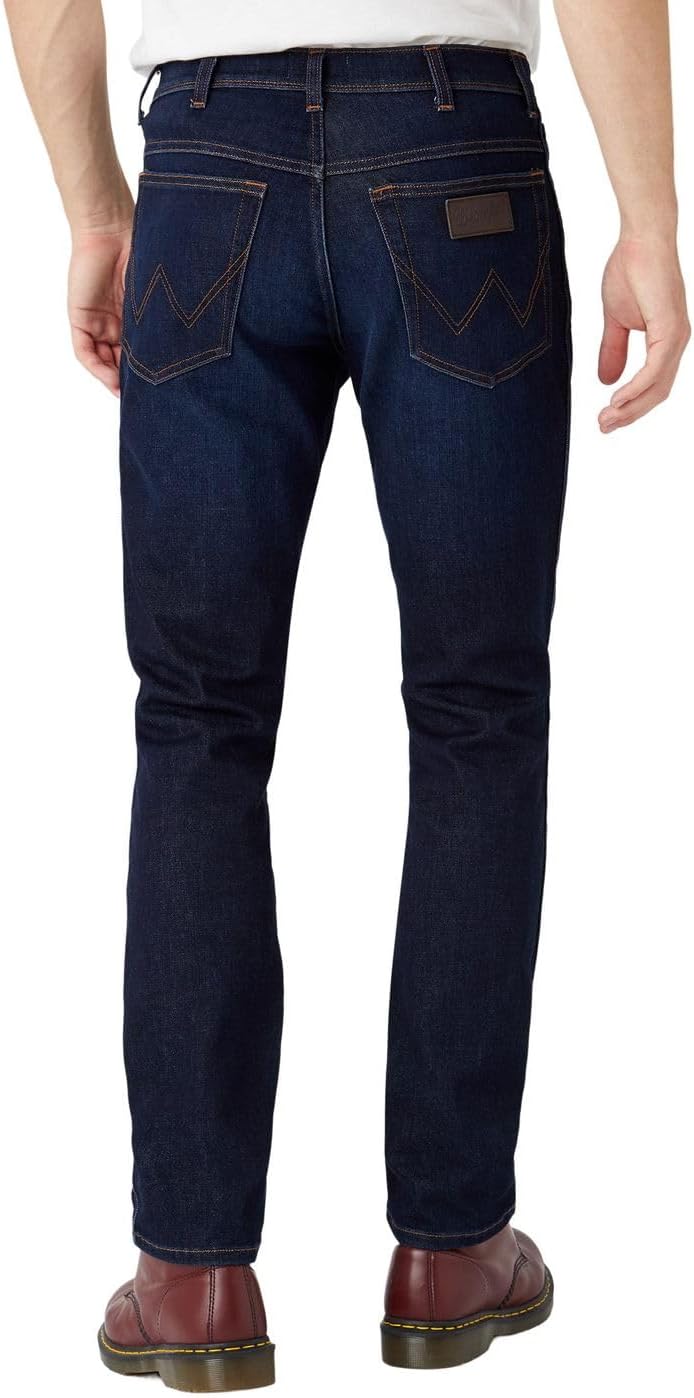 Wrangler Herren Jeans Texas Slim - Blau - Silkway W29-W50 Stretch Baumwolle 31W / 34L Lucky Star, 31