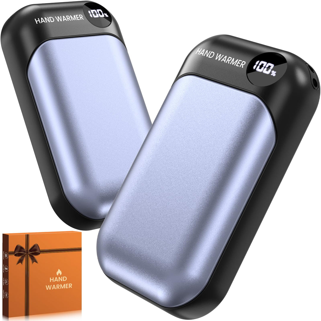 Handwärmer, 2-in-1 Magnetische Handwärmer Elektrisch, 6000mAh Tragbarer Taschenwärmer mit LED-Anzeig