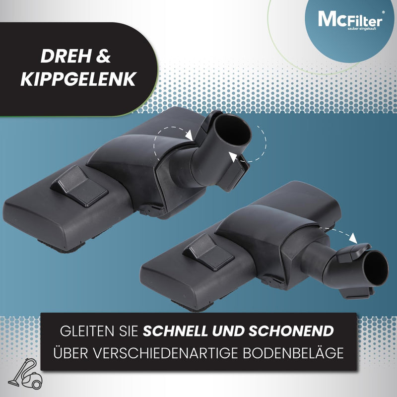 McFilter | Staubsaugerdüse Kombidüse geeignet für Miele Staubsauger C1, C2, C3, S8000, S2, S3, S4, S