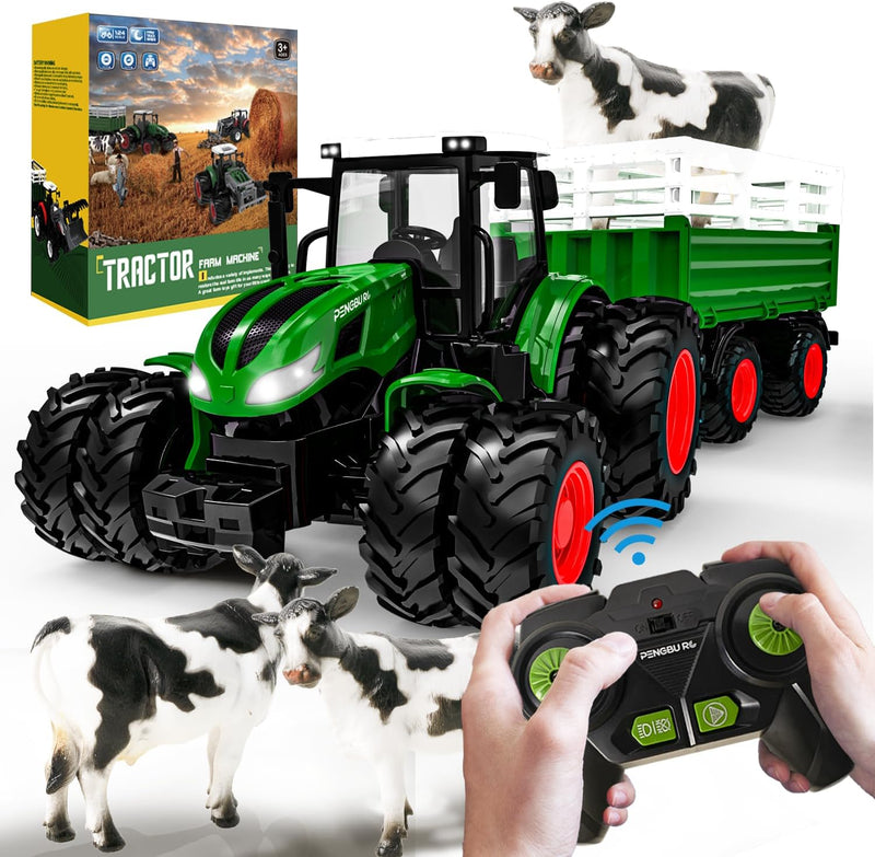 Ferngesteuerter Traktor Ferngesteuert, Ferngesteuertes Auto ab 3 4 5 Jahre, Traktor Spielzeug ab 3 J