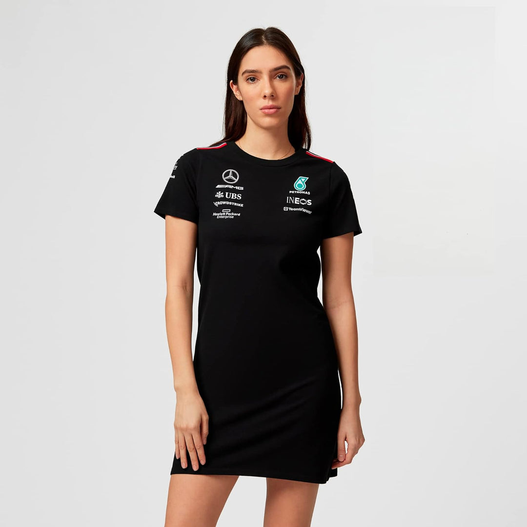 MERCEDES AMG PETRONAS Formula One Team - Teamkleid 2023 für Damen M Schwarz, M Schwarz