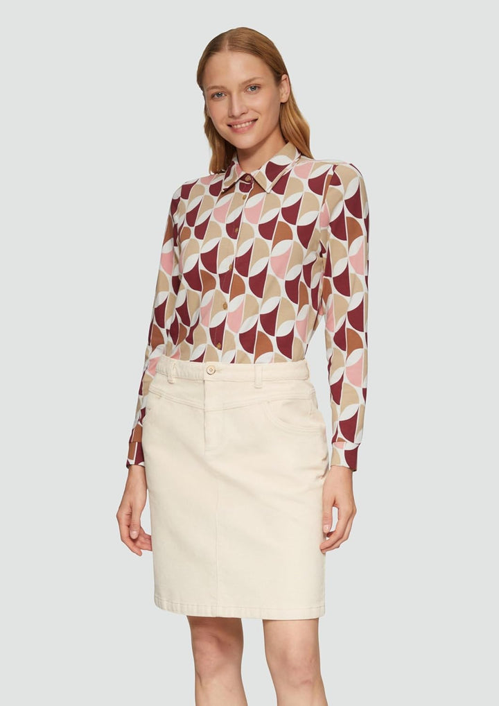 s.Oliver Hemdbluse aus Jersey 34 33a2_himbeere, 34 33a2_himbeere