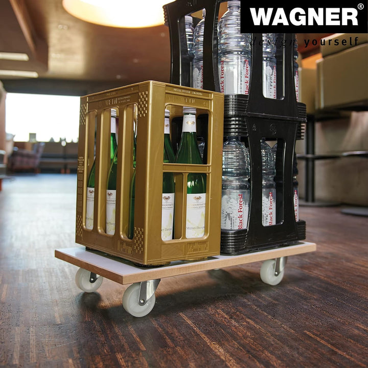 WAGNER Transporthilfe MM 1319 I 57,5 x 30 x 10 cm - Tragkraft 200 kg - Spezialbeschichtung I Anti-Ru