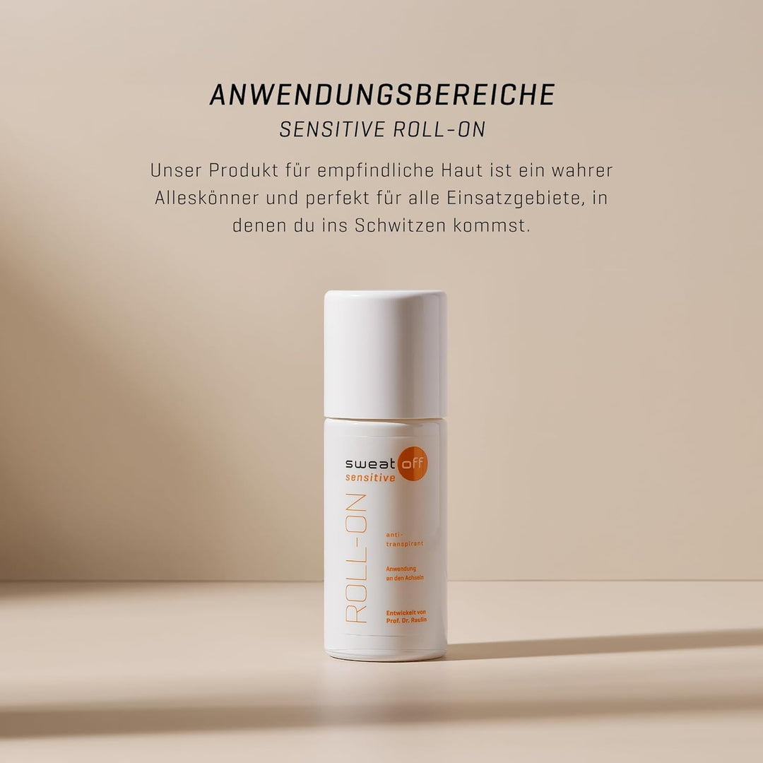Sweat-Off sensitive Antitranspirant Roll On 50ml gegen Schwitzen | Deo Roller gegen Schweiss | Antip