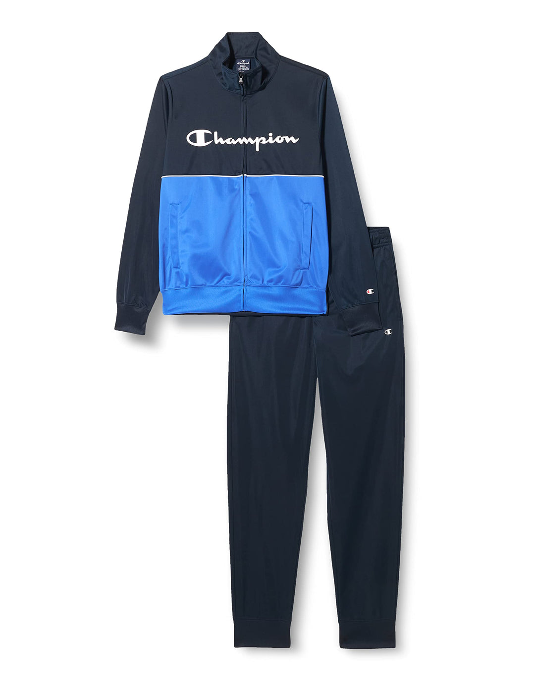 Champion Herren Legacy Tracksuits Color Block Trainingsanzug L (Marineblau/Kobaltblau), L (Marinebla