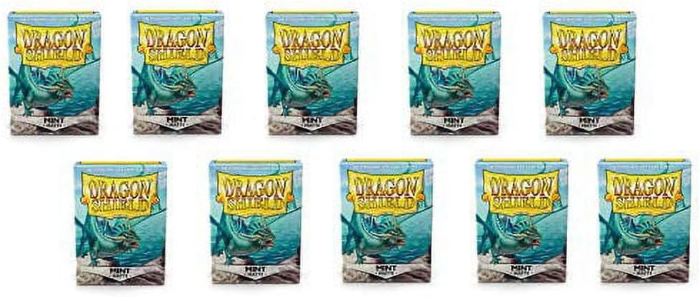 Dragon Shield Kartenhüllen, matt, Minzgrün, Standardgrösse, 100 Stück, 10 Stück