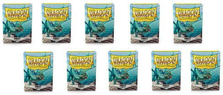 Dragon Shield Kartenhüllen, matt, Minzgrün, Standardgrösse, 100 Stück, 10 Stück